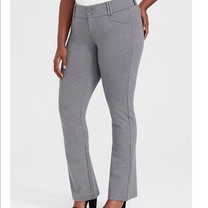 Torrid-Premium PONTE STRETCH TROUSER - GREY